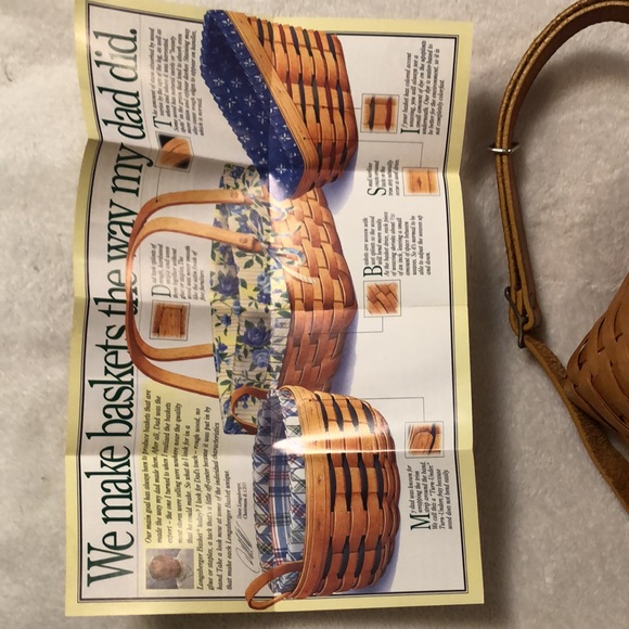 Vintage handmade Longaberger basket crossbody purse with all original inserts - Picture 13 of 16